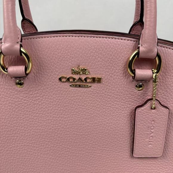 Coach Savannah Large Carryall Bag Crossbody In Leather/Powder Pink CAL56 NWT - Picture 9 of 10